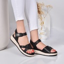 Sandale Cuir Couleur Noir Ref S40 